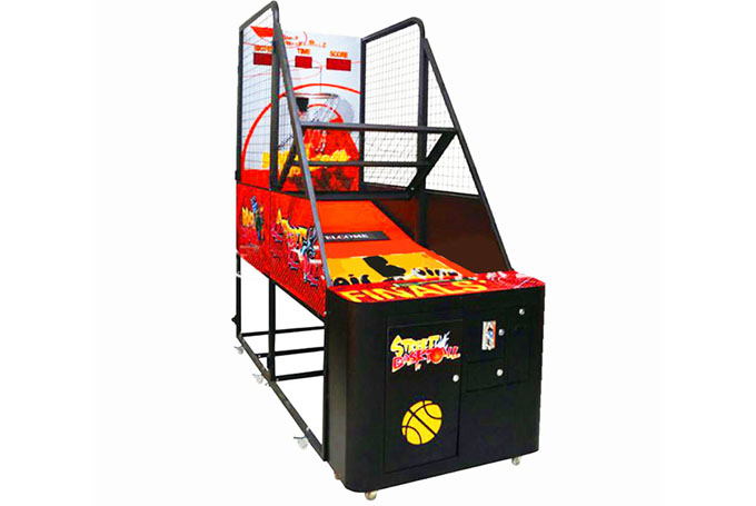 A very interesting game machine: basketball game machine..